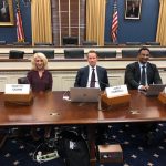 Annette Quinn RN, James Carroll and Prof. Praveen Arany at the Rayburn House Office Building